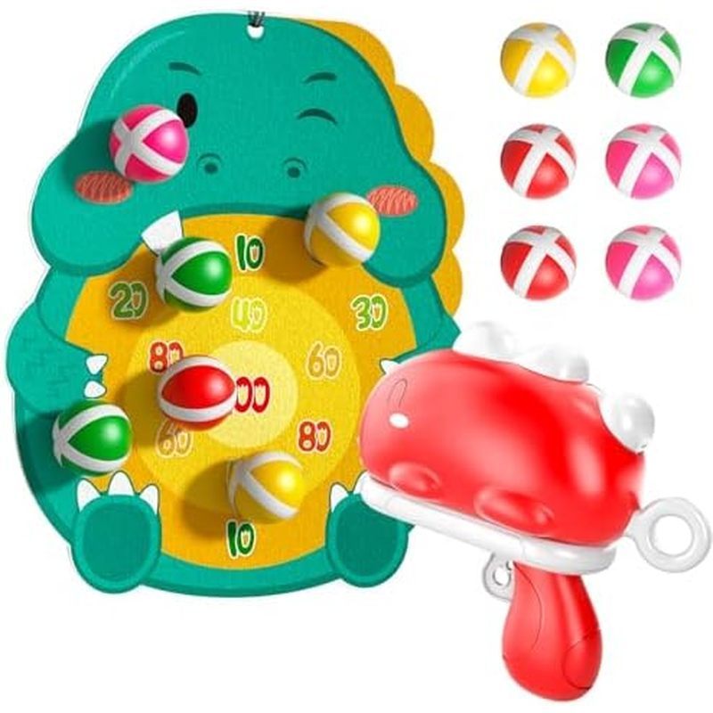 Bennol Outdoor Dinosaur Dart Shooting Game Toys Gifts for 3 4 5 6 Year Old Boys, Outdoor and Indoor 