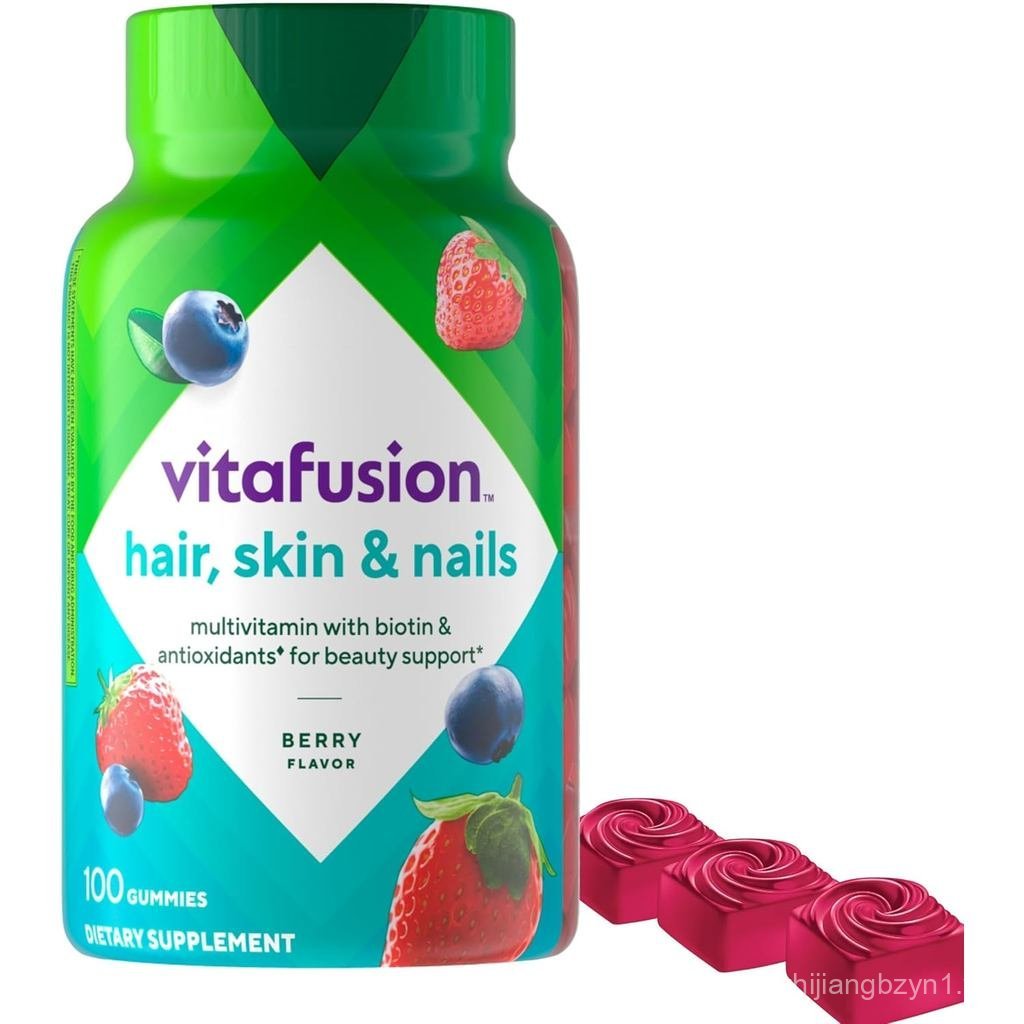 Vitafusion Gorgeous Hair, Skin Nails Vitamin Gummy tổng hợp Vitamin, cộng với Biotin và vitamin chốn