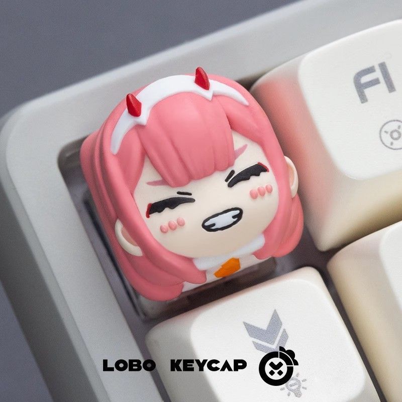 Đội Quốc Gia 02ZERO two Zero two Resin Độc Đáo Keycap Bàn Phím Cơ Hoạt Hình Đa Năng Anime Hàng Hóa Q