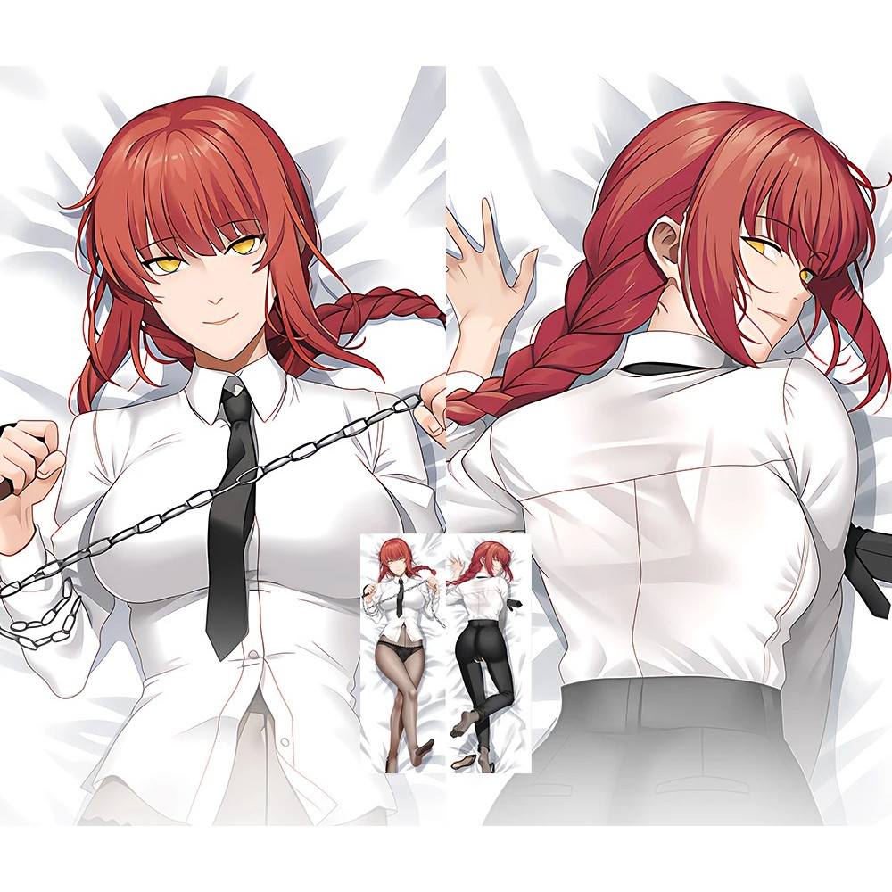 Máy Cưa Xích Người Dakimakura Anime Makima Cosplay Thân Gối In Hai Mặt Ôm Đệm Vỏ Gối Cơ Thể Kích Thư