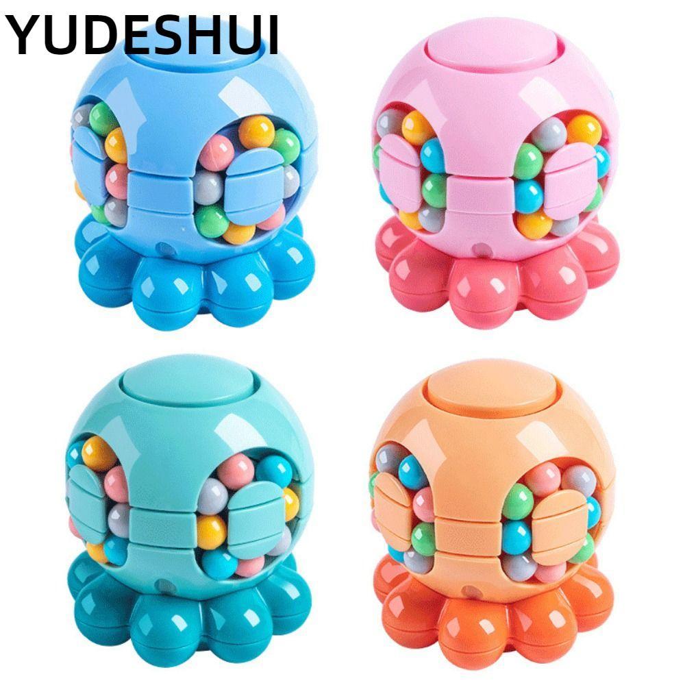 YudhUI Magic Bean Cube Spinner, Bóng Xoay Ngón Tay Con Quay Con Quay Bóng, Bạch Tuộc Sáng Tạo Nhựa H