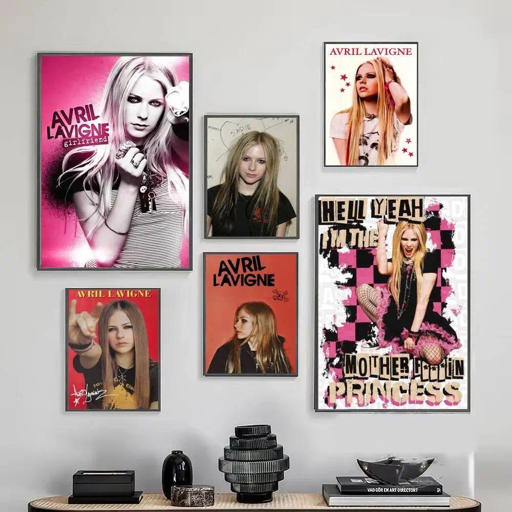 Ca Sĩ Avril Lavigne Retro Miếng Dán DIY Trang Trí Phòng Thanh Cafe Nghệ Thuật Thẩm Mỹ Treo Tường Pos