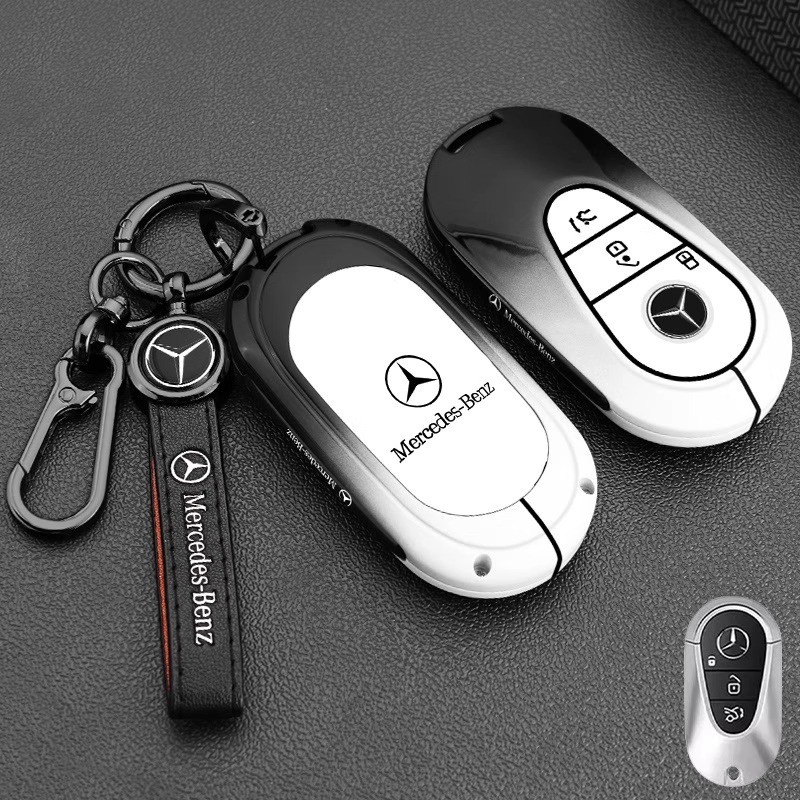 Hợp Kim Kẽm Chìa Khóa Ô Tô Vỏ Fob Cho Xe Mercedes Benz EQ AMG EQA 350 EQB EQC 400 EQE 350 EQS H243 X
