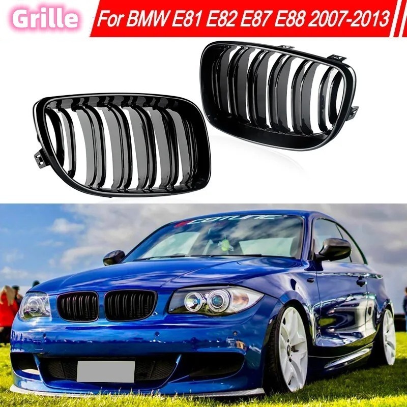 Dành Cho Xe BMW E81 E87 E82 E88 128i 130i 135i 2008-2013 Cản Trước Thận Lưới Tản Nhiệt Đôi Đường Đua