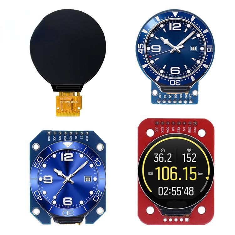 Màn Hình TFT 1.28 Inch TFT LCD Hiển Thị Mô Đun Tròn RGB 240 * 240 GC9A01 Trình Điều Khiển 4 Dây SPI 