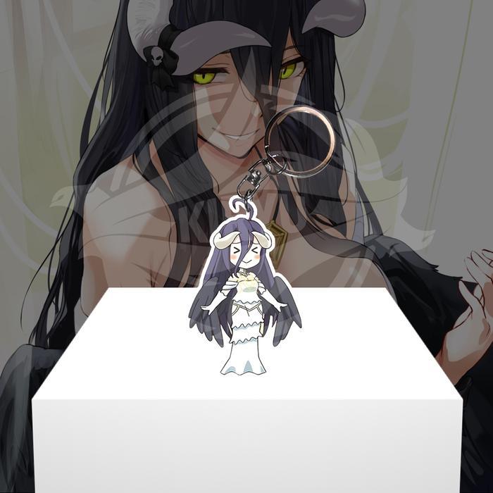 Gantungan Kunci Anime - Overlord - Albedo - Ganci Akrilik - Keychain Acrylic - Albedo 1, Gantungan K