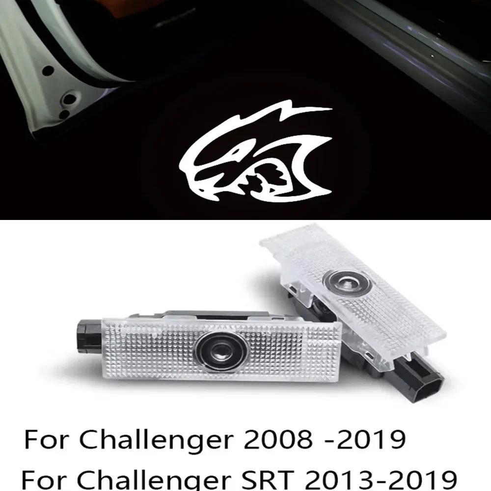 2 Chiếc Đầu Da Báo Cho Dodge Cửa Đèn Dodge Chào Mừng Đèn LED Tự Động Cửa Lịch Sự Ánh Sáng Cho Dodge 