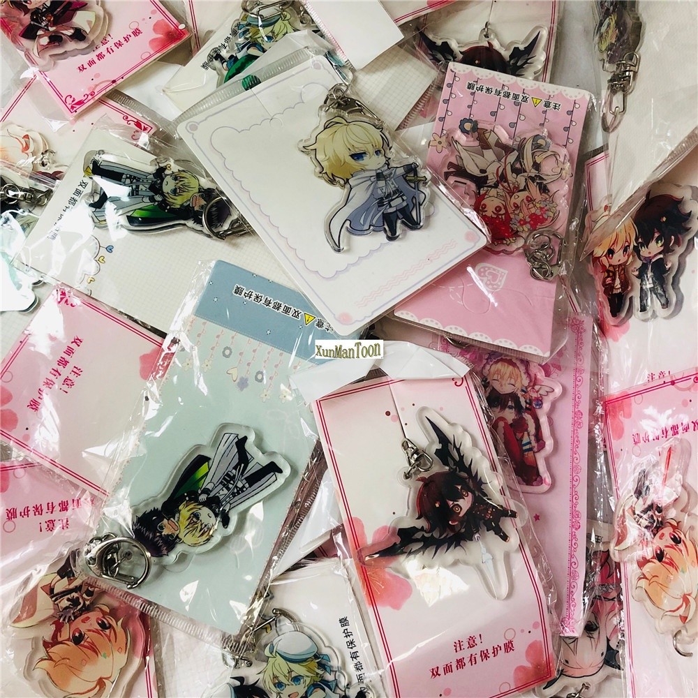 Móc Khóa Mica Keychain 1PC Random Seraph of The End Owari No Seraph Yuichiro Dễ Thương phụ kiện tran