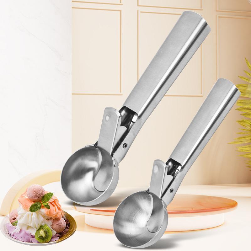 Ice Cream Scoops thép không gỉ Ice Cream Digger không dính trái cây Ice ball maker dưa hấu Ice Cream
