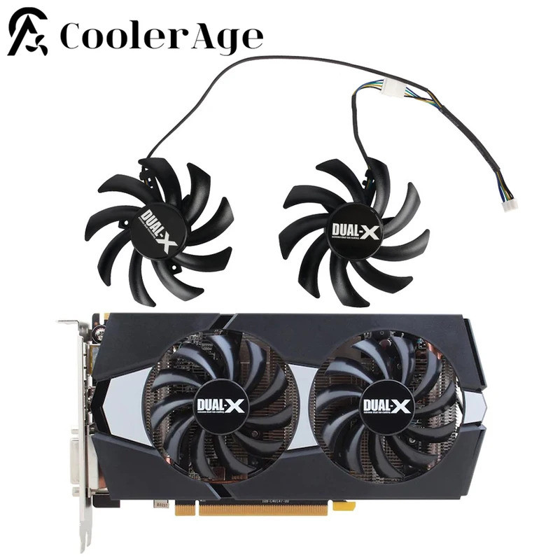 Mới 85MM 4Pin Hai Vòng Bi Quạt Làm Mát Thay Thế Cho Sapphire R9 270 / 280 / 280X / 285 / HD7850 / 78