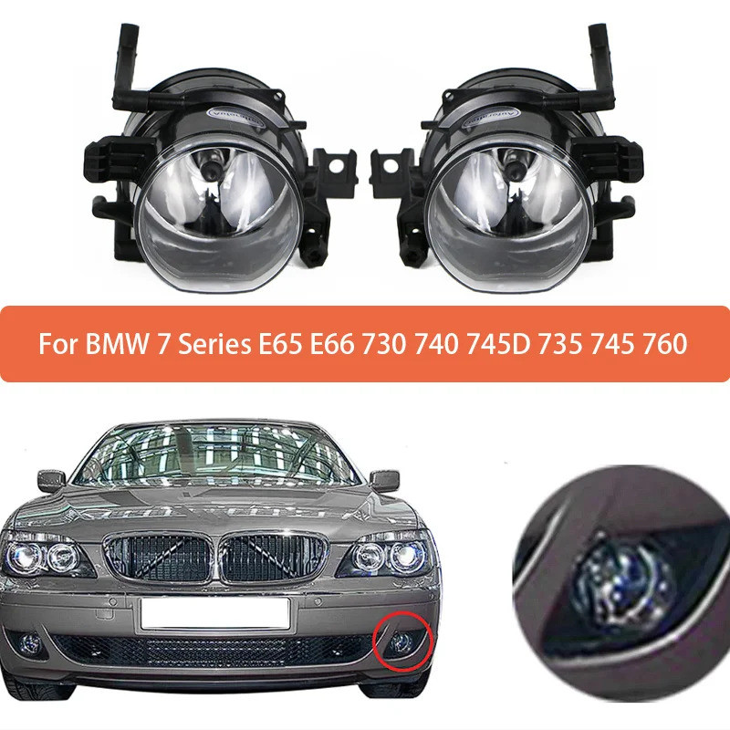 HB Đèn Sương Mù Trước Foglights Đèn Sương Mù Foglamp Có Bóng Đèn Cho Xe BMW 7 Series E65 E66 730 740
