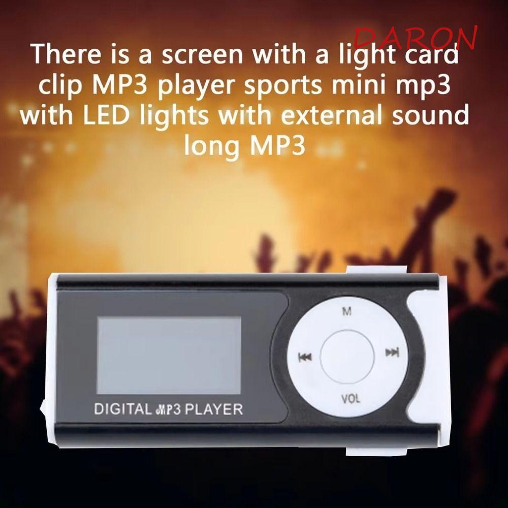 Máy nghe nhạc MP3 Mini cầm tay DARON, Âm thanh không mất mát với màn hình LCD Máy nghe nhạc MP3 USB,