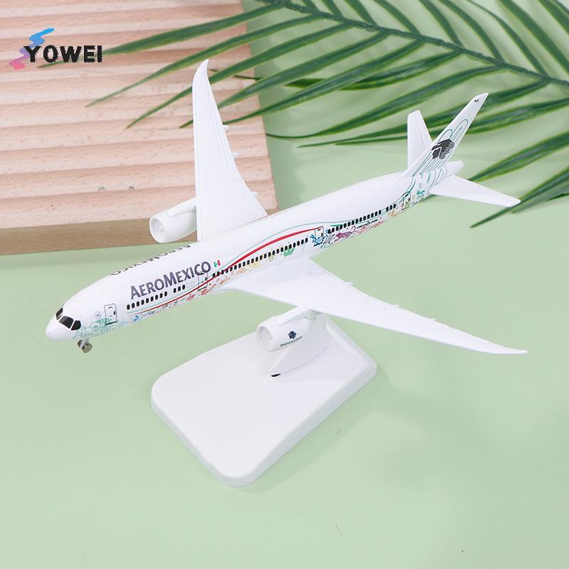 YOWEI 20cm Mexico Air AEROMEXICO Airlines Boeing 787 B787 Airways Hợp Kim Kim Loại Máy Bay Mô Hình D