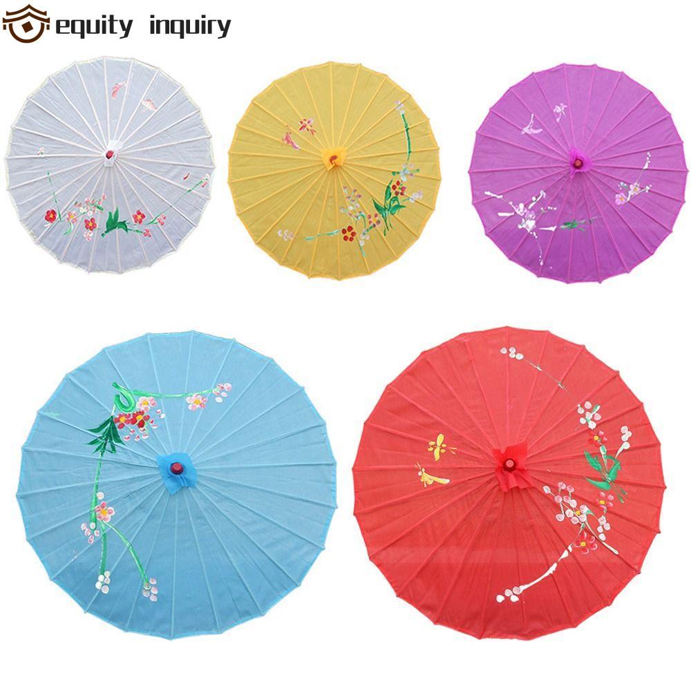 Ô giấy dầu YÊU THÍCH YÊU CẦU, Ô dù nghệ thuật Trung Quốc bằng lụa 56 / 82cm, Ô dù múa gấp truyền thố