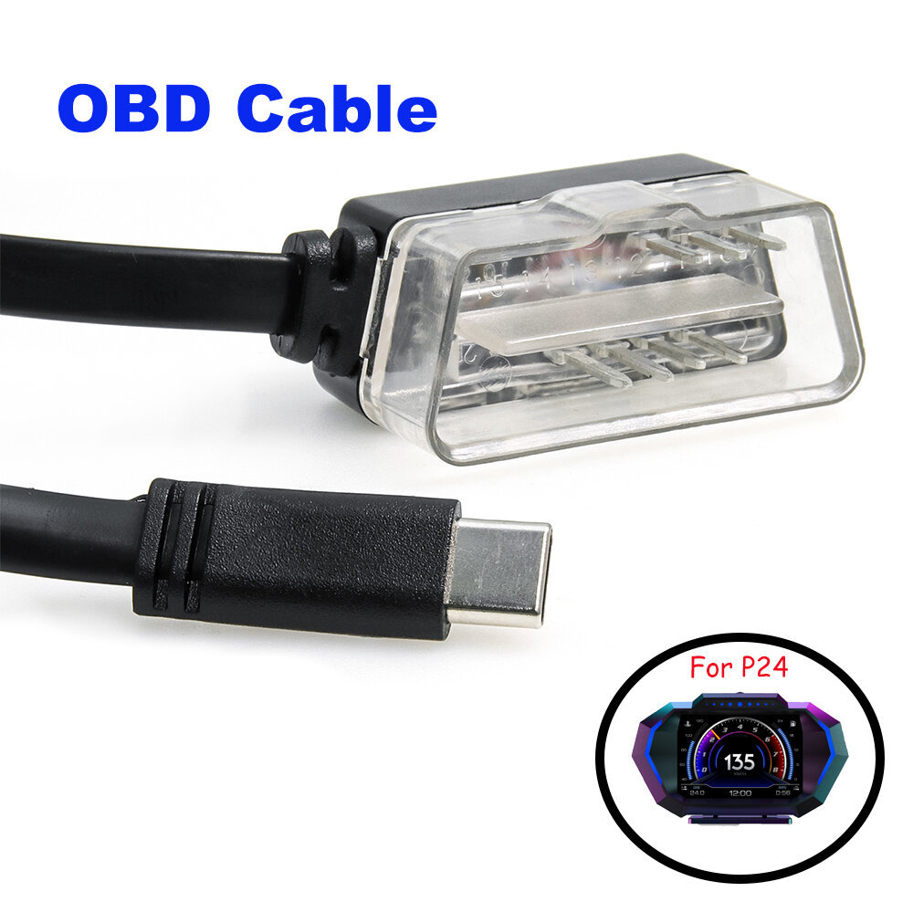 Dây cáp 1.8M Obd2 Fit P24 P10-Pro Cáp hiển thị đầu xe Type-C Công cụ chẩn đoán đường kết nối Công cụ