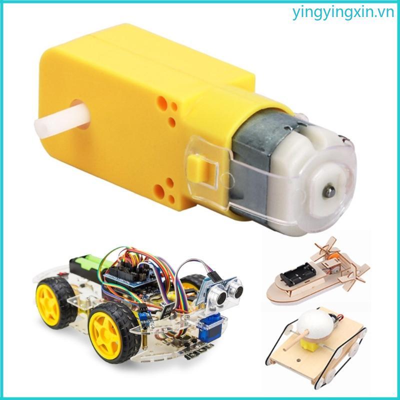 YIN 4 Hộp Số Động Cơ Thay Thế Trục Đôi 3V Gear Motor Tỷ Lệ 1 48 Trục Động Cơ