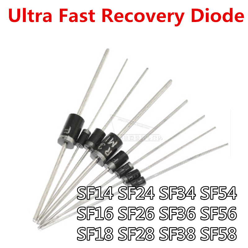 20 Chiếc SF14 SF24 SF34 SF54 SF16 SF26 SF36 SF56 SF18 SF28 SF38 SF58 Diode Phục Hồi Siêu Nhanh DO-27