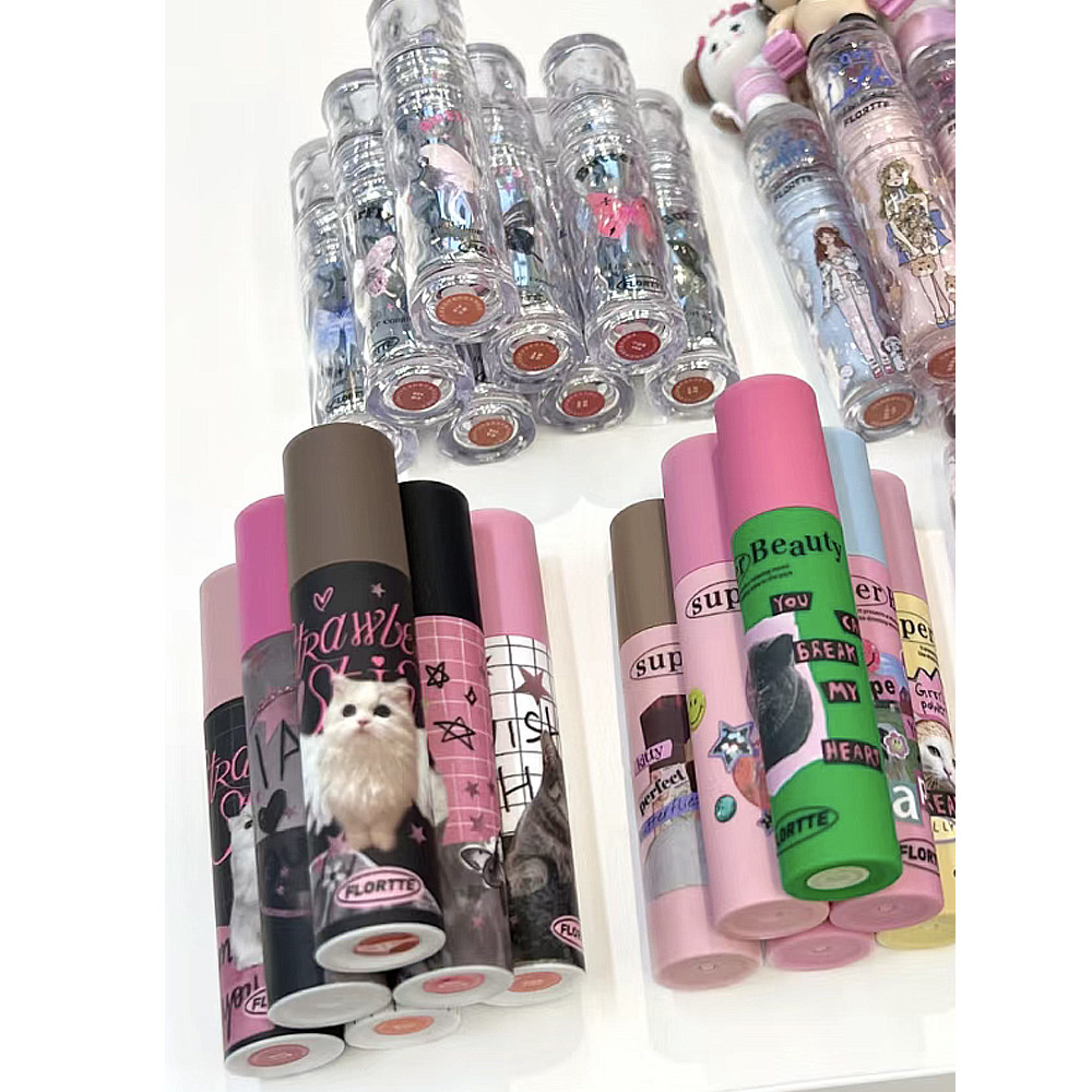 [Hàng có sẵn] FLORTTE / Flower Lolia Lip Glaze Monster Meria Milk Cake Lip Cream Lip Gloss Lip Gloss