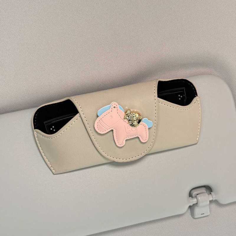 Car Glasses Case Car Interior Special Sunglasses Case Holder Glasses Clip Sunglasses Storage Box Sun