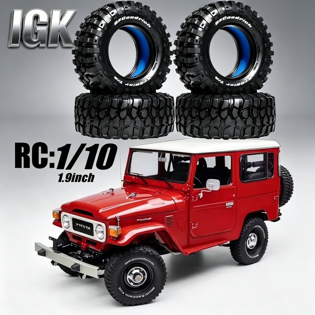 4 1.9 "RC Bánh Xích Lốp 98 Mm Đường Kính Cho 1 / 10 1 / 12 Trục Traxxas MJX RC Ô Tô