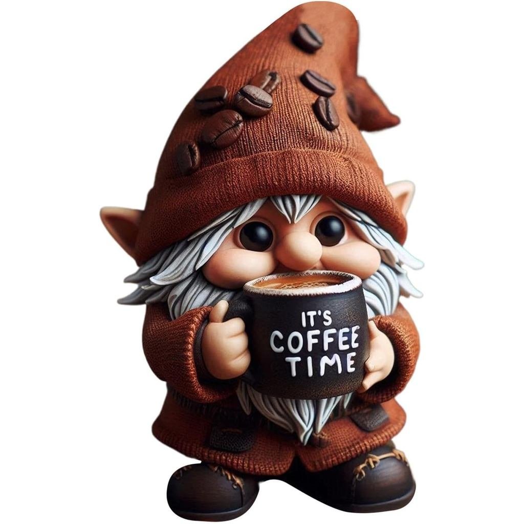 Gnomes Cà Phê - Tượng Bàn Bếp, Gnome Phòng Ăn, Tượng Gnome Thủ Công | Tượng Gnome cà phê thủ công, T