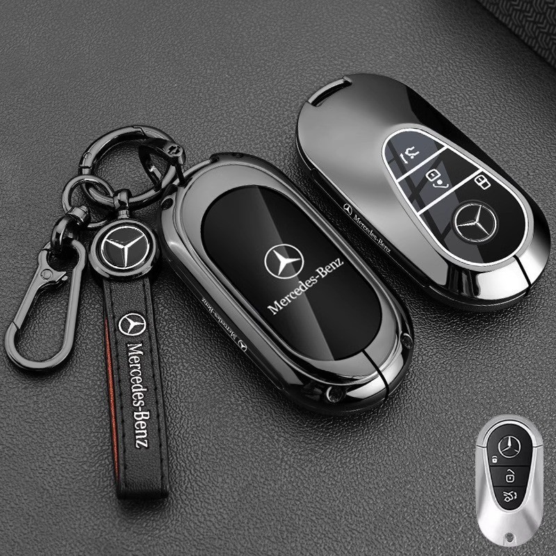 Hợp Kim Kẽm Chìa Khóa Ô Tô Vỏ Fob Cho Xe Mercedes Benz EQ AMG EQA 350 EQB EQC 400 EQE 350 EQS H243 X