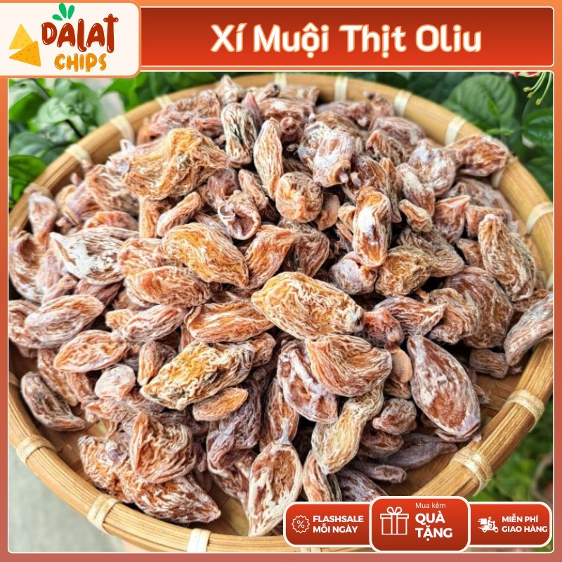 Xí Muội Thịt Oliu - Không Hạt Chua Ngọt - Ô Mai Xí Muội Ô Liu - Xí Muội Oliu Loại Ngon