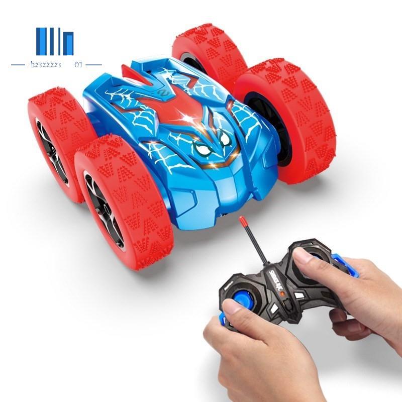 Xe điều khiển từ xa nhện, Xe đóng thế RC Mini hai mặt, 360°Xe RC địa hình xoay 4WD cho bé trai