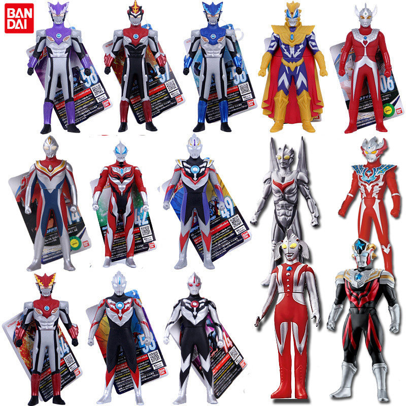 Chính Hãng Bandai Triga Ultraman Mềm Kẹo Cao Su Quái Vật Búp Bê 500 Series Bé Trai Đồ Chơi Mẹ Ultram