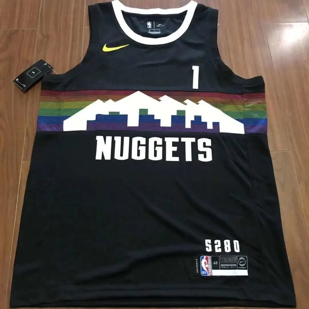 19-20 Mùa giải mới NBA Đội vàng đào NBA No. 1 Little Michael-Potter Jersey Michael Porter Jr.Hot Pre