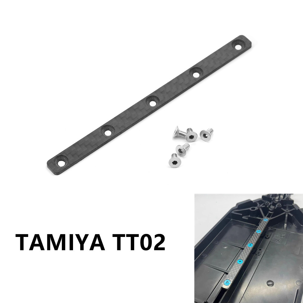 TAMIYA TT02 Khung Xe Bằng Sợi Carbon Tăng Cường Tấm Cho Tamiya TT-02 1 / 10 RC Xe Nâng Cấp Phần Phụ 