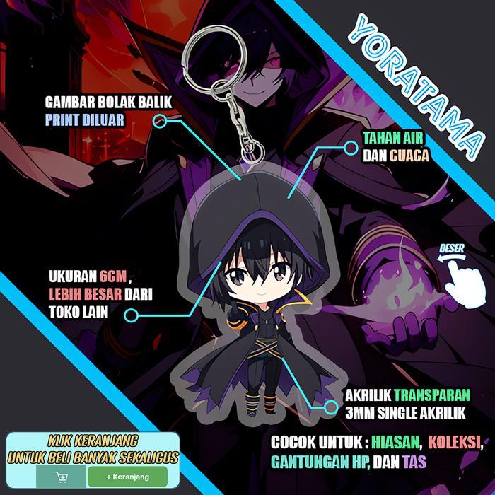 Gantungan Kunci Kage no Eminence Shadow Cid Delta Alexia, Keychain Anime Lucu - Cid Kageno