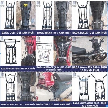 Baga Giữa Xe Honda 10 Li Wave RSX Wave alpha Dream AirBlade Future Neo Future 125 Cub C125 Blade