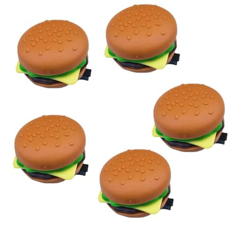 5PCS Simulation Hamburger Hair Clips for Women Duckbill Alligator Clip Hair Accessories Food Barrett