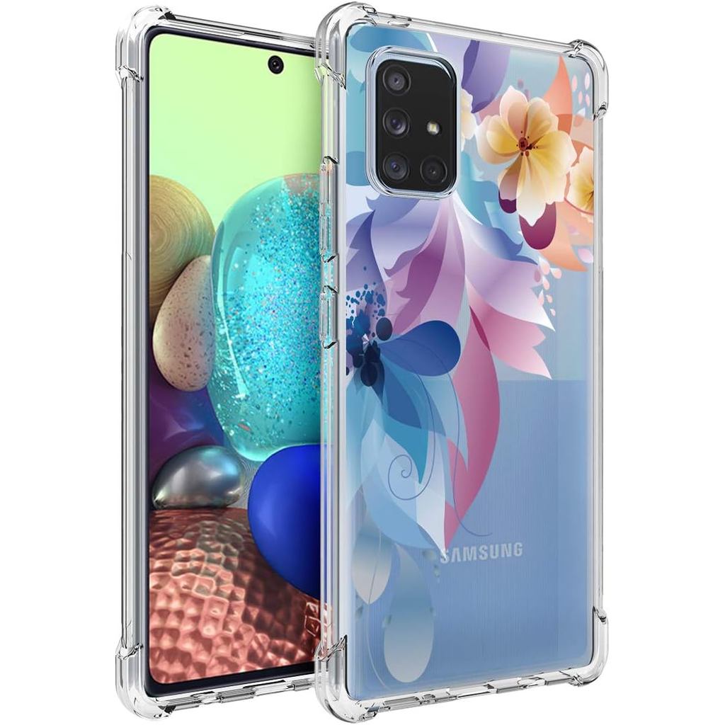 Osophter cho Galaxy A71 5G Ốp lưng trong suốt [KHÔNG dành cho Verizon A71 5G UW] Góc gia cố trong su