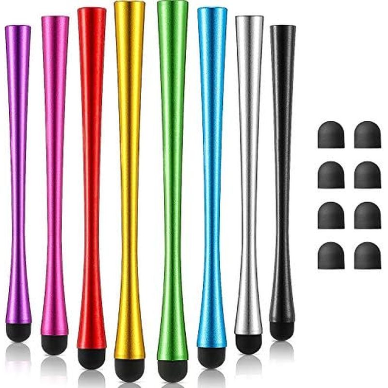 Outus 8 Pcs Slim Waist Stylus Pen for Touchscreen, Stylus Pen with Rubber Tips - Compatible with Ipa