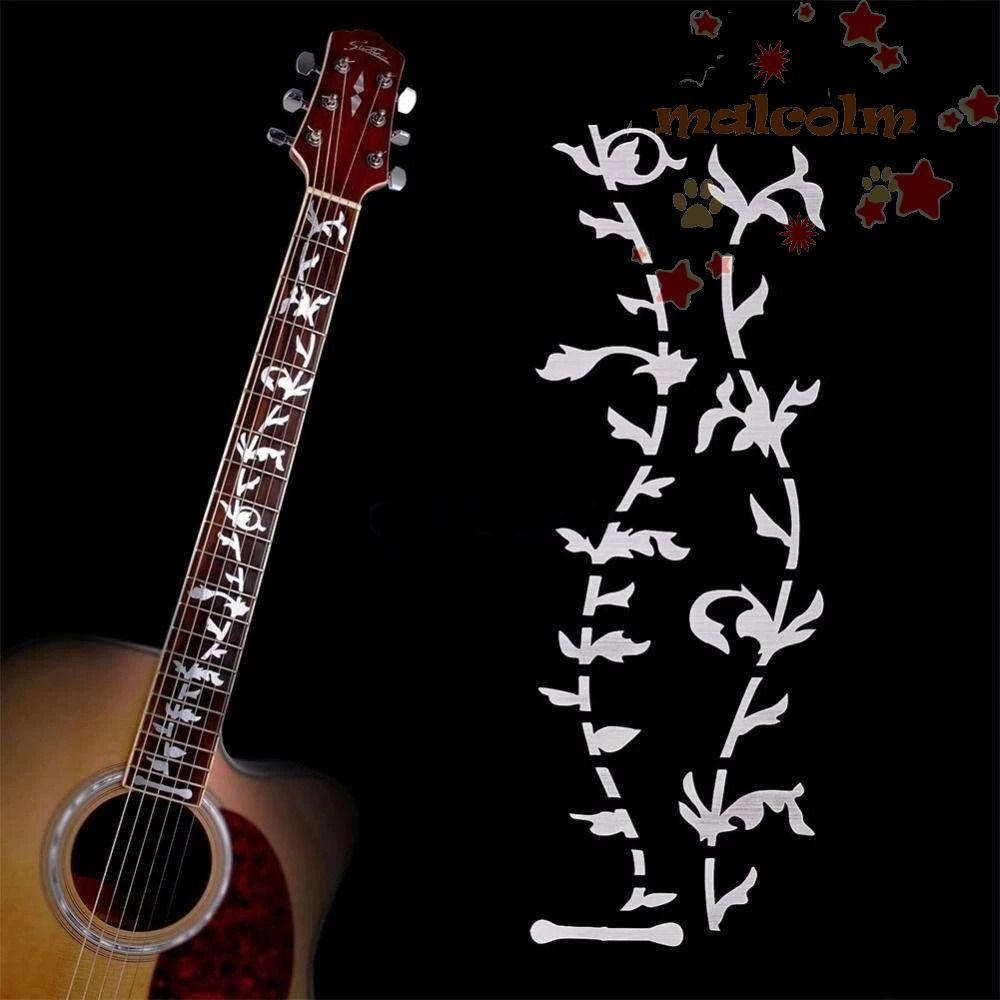 MALCOLM Cross Inlay Đề Can 22 Phong Cách Guitarra Phụ Kiện Guitar Inlay Miếng Dán Acoustic Guitar Ba