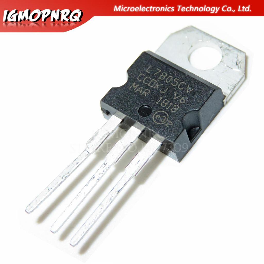 20 Chiếc L7805CV L7805 KA7805 MC7805 Bộ Điều Chỉnh Điện Áp 5V 1.5A TO-220 Mới Ban Đầu