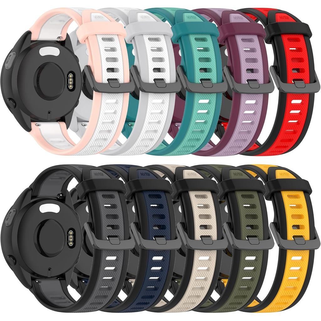 Dây đeo cho Garmin Forerunner 165, Dây đeo thay thế silicon mềm cho Garmin Forerunner 165 Music (Khô
