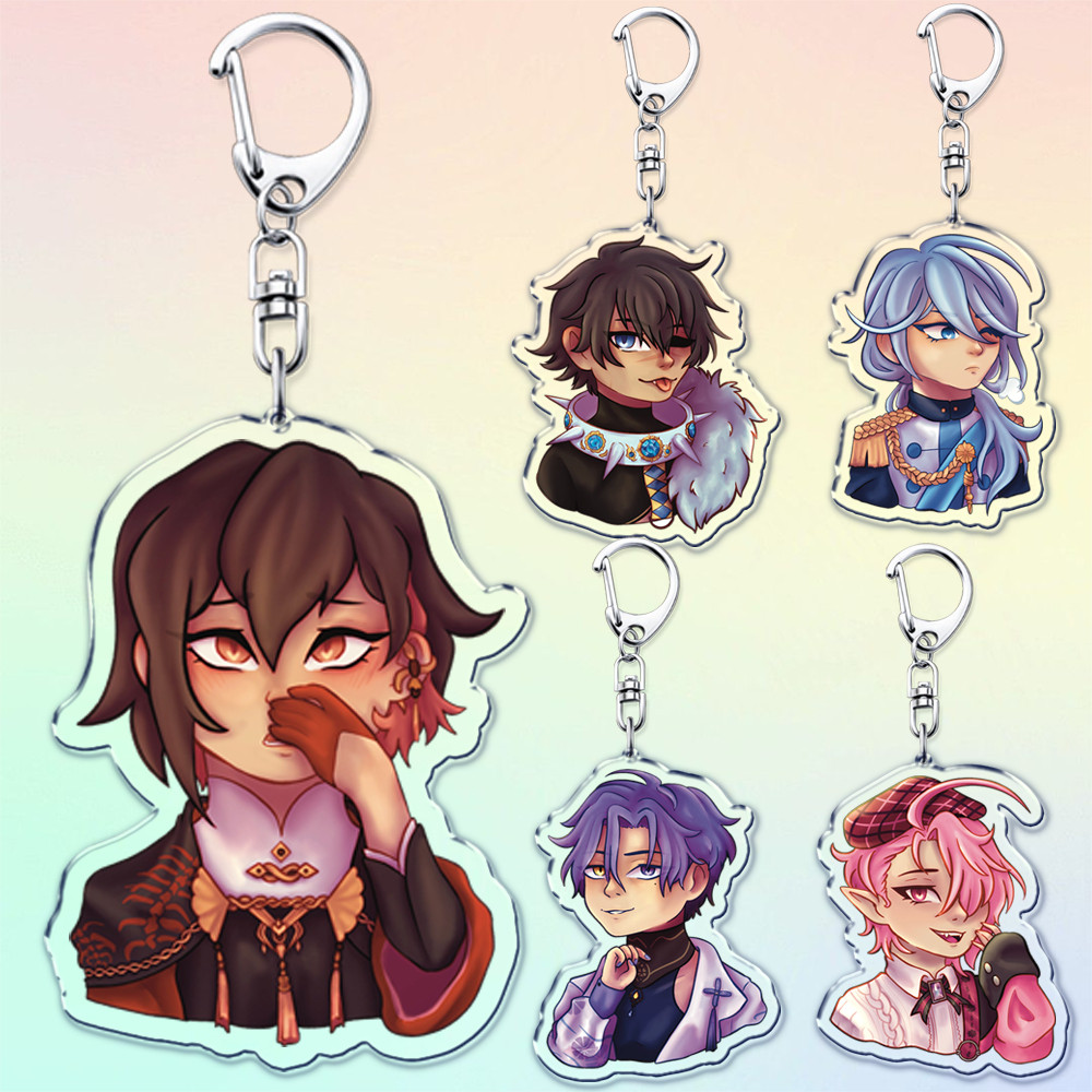 Hot Mobile Game Nu Carnival Keychains for Accessories Topper Carnival Chibi Yakumo Nukani Jewelry Ke