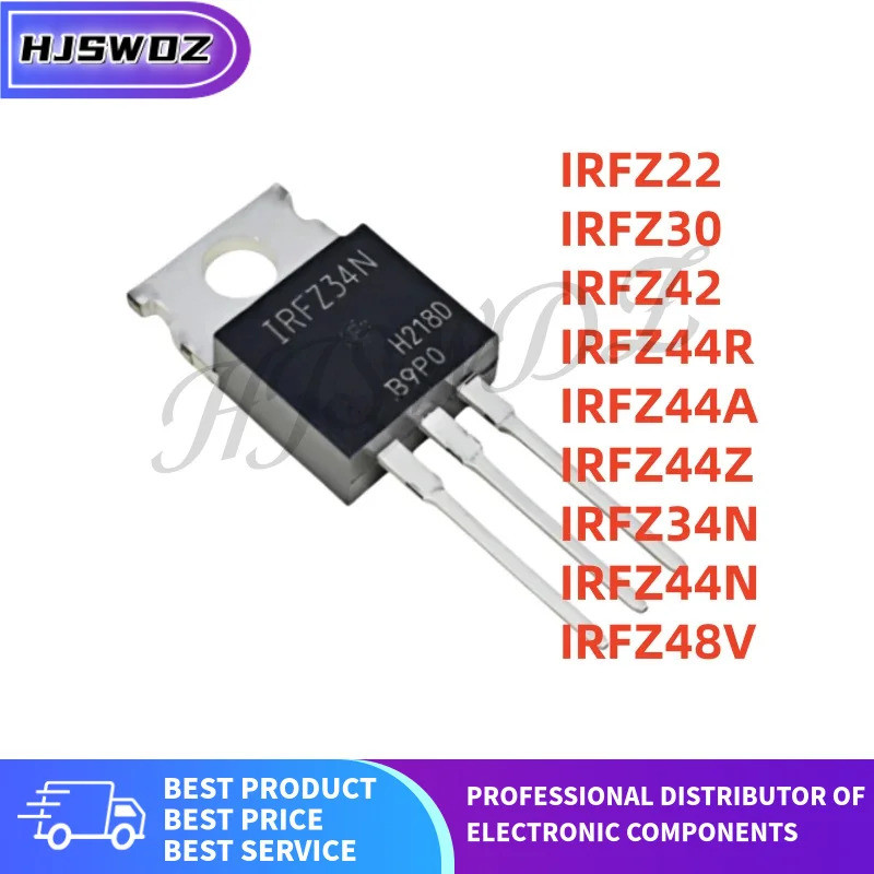 10 CÁI IRFZ22 IRFZ44Z IRFZ48V IRFZ44R IRFZ44A IRFZ30 IRFZ42 IRFZ34N IRFZ44N MOS Ống xả hiện trường m