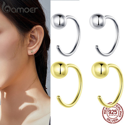 Khuyên tai mạ vàng / bạc 925 BAMOER thời trang sce782