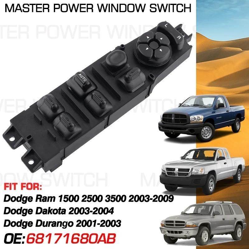 Nút công tắc điều khiển cửa sổ điện 68171680AB 12 + 8 Chân Cho Dodge Durango 2001-2003 Dodge Dakota 