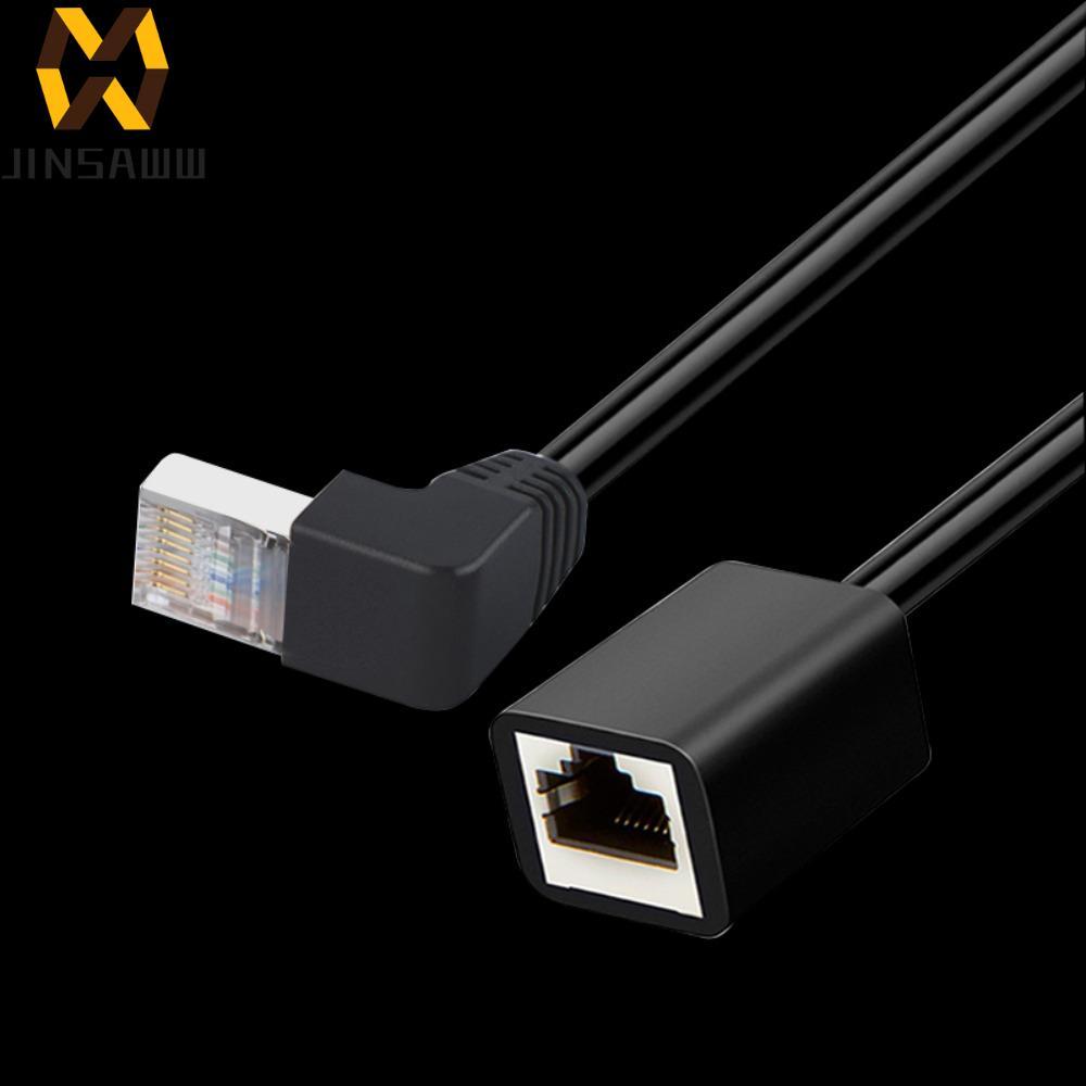 JENIFDERDZ Cáp Nối Dài Mạng CAT6 LAN Nhiều Góc Cáp Mạng Góc Phải 90 Độ Cáp Chuyển Đổi Nam Đến Nữ Cat