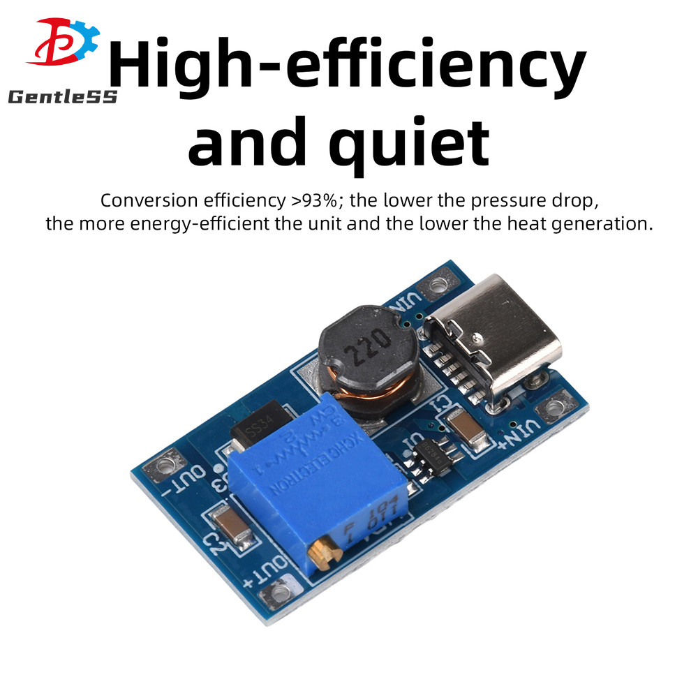 Mô-đun chuyển đổi tăng cường Mini 2A MT3608 DC-DC Boost Micro USB / Type-C