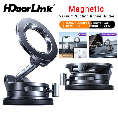 Giá đỡ điện thoại ô tô hút chân không từ tính HdoorLink 360° Giá đỡ điện thoại có thể gập lại có thể điều chỉnh cho gương tập thể dục ô tô