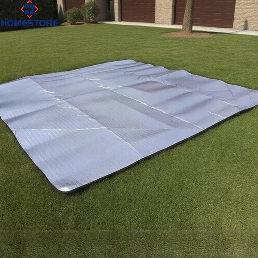[Homestore]Aluminum Picnic Mat Aluminum Foil Layer Pearl Cotton Padding Roll-up Pad