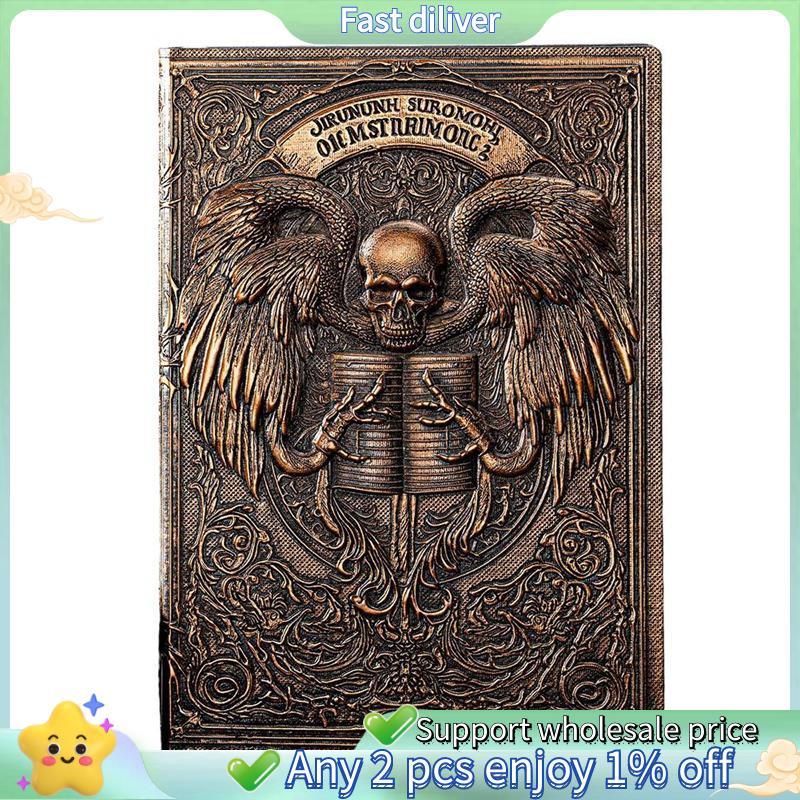 A5 Notebook Undead Nổi Retro Bìa Cứng Da 100 Tờ / Sách Đường Ngang Bên Trong Học Tập Nhật Ký B