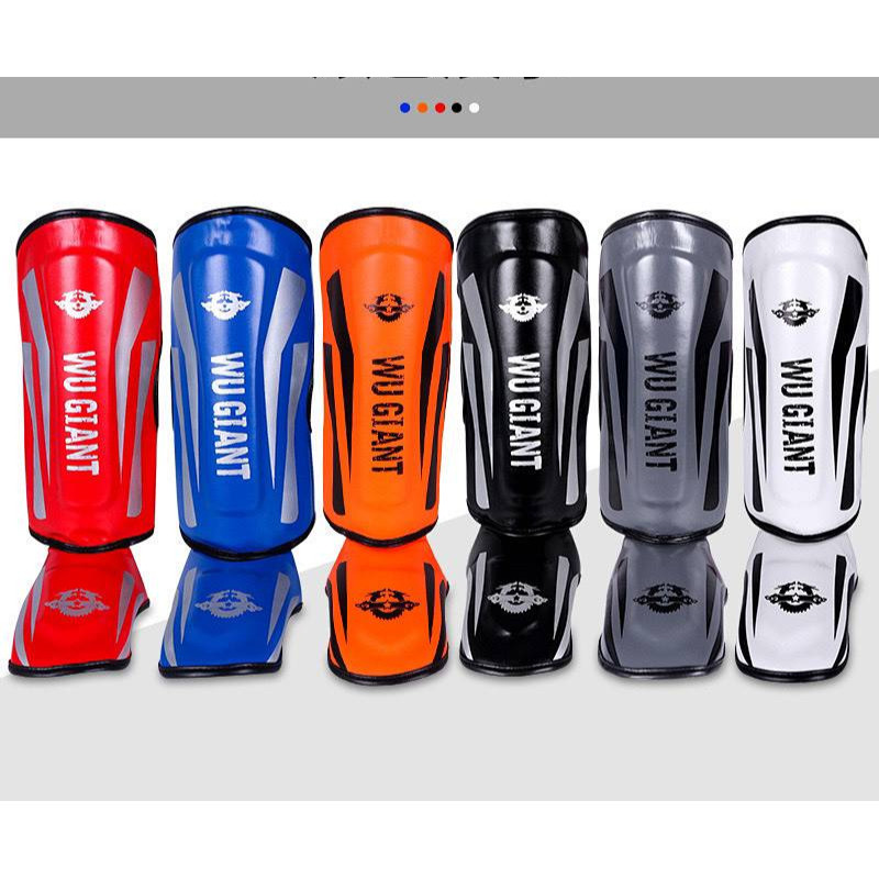 Muay Thai Leg Guard Sanda Fight Foot Back Shin Guard Thickened Fighting Protective Gear Ankle Suppor
