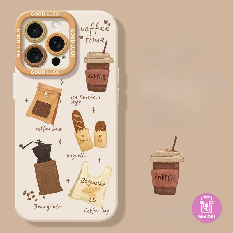 Creative Coffee Phone case for IPhone17 16 15 11 12 13 14 Pro Max 7Plus 16 8 15 PlusS Max XR X  soft